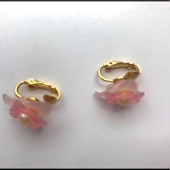 COPY - Lovely Vintage Pink & Faux Pearl ‘Sea Glass’ Set - Picture 3 of 7